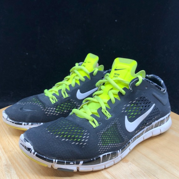 Nike Free TR Fit 4 Women's Black Lime Green Run - Picture 2 of 9